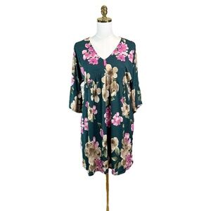 Woman’s Dear Scarlett floral stretchy flowy boho dress size M